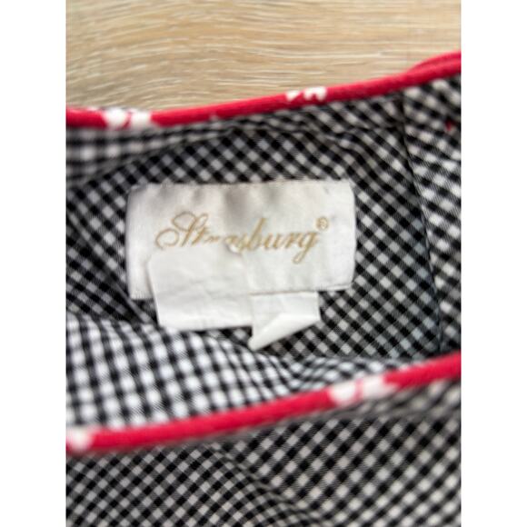 Strasburg Girls Black/white Dress — Size 7Y - Picture 3 of 7